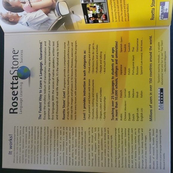 Rosetta Stone Language Learning Software Level 1 Chinese Mandarin Includes Text - Picture 5 of 16